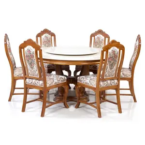 ชุดโต๊ะอาหารกลม 1.5เมตร พร้อมเก้าอี้เชลล์