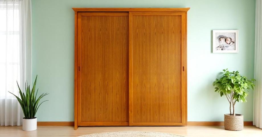 🚪 ตู้เสื้อผ้าบานเลื่อนไม้สักแท้ ขนาด 2 เมตร × สูง 2.10 เมตร ตู้เสื้อผ้าบานเลื่อนดีไซน์เรียบหรู ผลิตจากไม้สักแท้ 100% ทั้งใบ แข็งแรง ทนทาน ใช้งานได้นานนับสิบปี ไม่กลัวปลวก ไม่กลัวมอด เปิดใช้งานง่ายด้วยระบบบานเลื่อน เปิดได้กว้าง หาของสะดวก เหมาะสำหรับห้องนอนที่มีพื้นที่จำกัด ไม่เกะกะเวลาใช้งาน