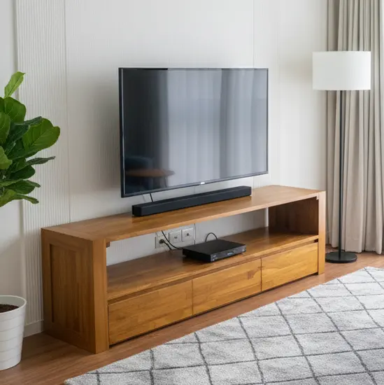 ตู้วางทีวี ไม้สักแท้