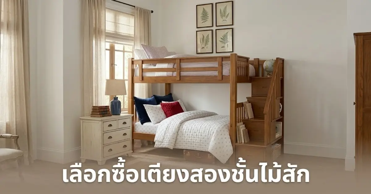 เตียงสองชั้น จากโรงงานอุดมเฟอร์นิเจอร์