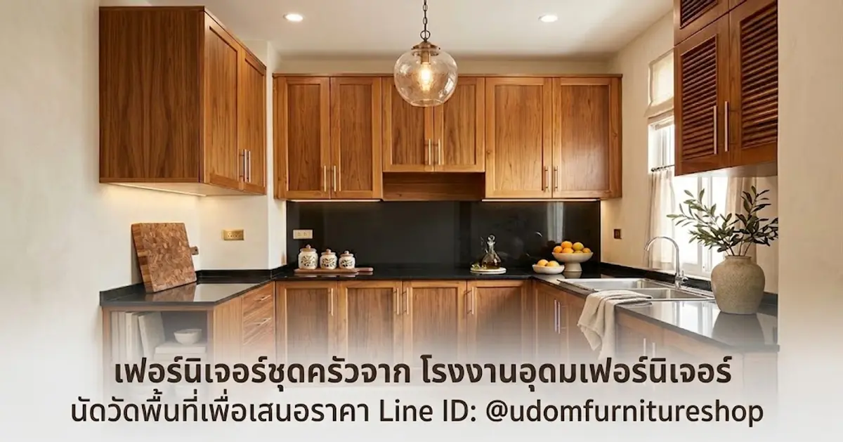 เฟอร์นิเจอร์ชุดครัวสไตล์ครัวไทย จาก โรงงานอุดมเฟอร์นิเจอร์