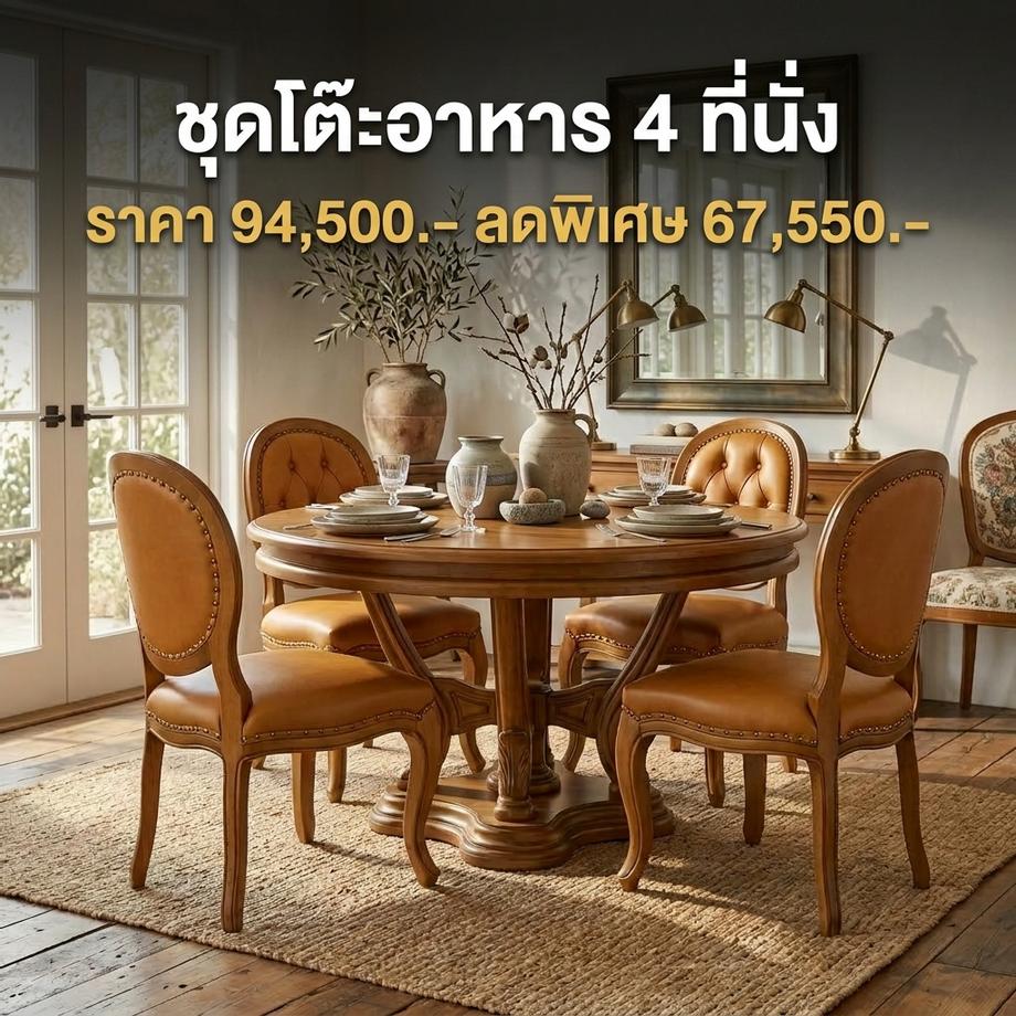โต๊ะกลม, โต๊ะไม้, โต๊ะกินข้าว, โต๊ะอาหาร