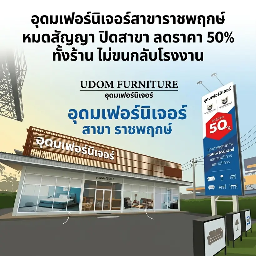 ลดราคาสินค้าในร้านสาขาราชพฤกษ์ ปิดสาขาหมดสัญญาเช่า ลดราคาทั้งร้านไม่ขนกลับ